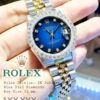 Rolex Datejust 2K Jubilee Blue Dial Diamonds  Boy Size 31 mm.